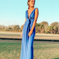 Elegant Deep V Neck Sheath Prom Dress,Wedding Guest Outfit  Y6364
