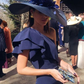Classy Ruffle One Shoulder Navy Blue Prom Dress,Fashion Evening Dress Y5870