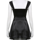 Lovely Black Straps A-line Homecoming Dress  Y4035