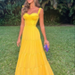 Yellow prom dresses, evening dresses,sexy formal dresses Y4804