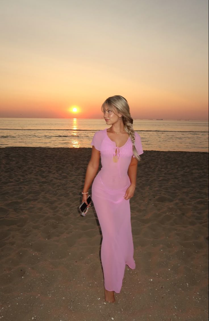 Sexy Pink Chiffon Mermaid Long Prom Dress Evening Gown SP521