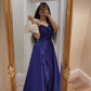 Elegant Blue Evening Dress,Blue Gala Dress Y5667