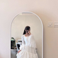 Unique White A-line Hem Ruffles Prom Dress,White Party Dress  Y5546