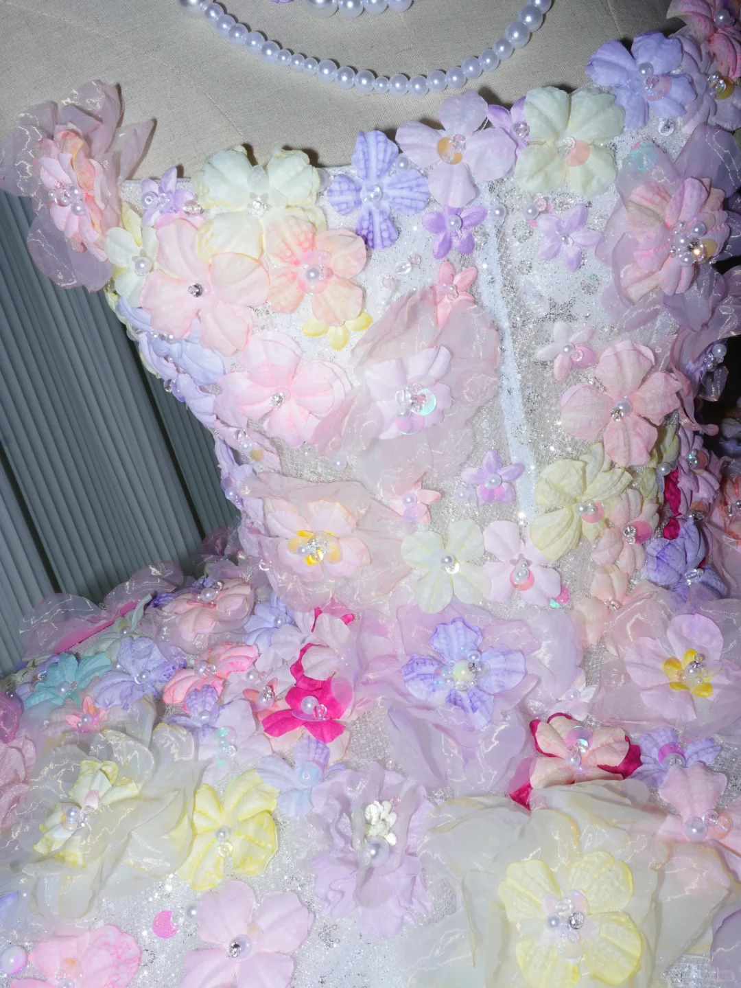 Pretty Strapless Tulle Colorful Floral Short Homecoming Dress Birthday Dress SP4222