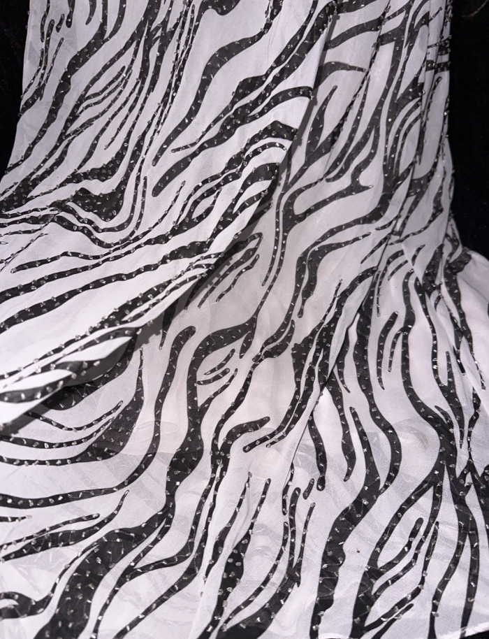 Vintage Spaghetti Straps Chiffon Beaded Mermaid Evening Dress Long Prom Gown SP784