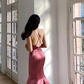 Glamorous Mermaid Backless Cross-up Satin Prom Dress  Y2669