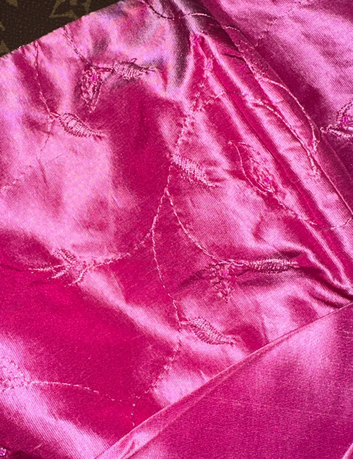 Hot Pink One Shoulder Satin Embroidery Mermaid Prom Gown Long Party Dress SP955