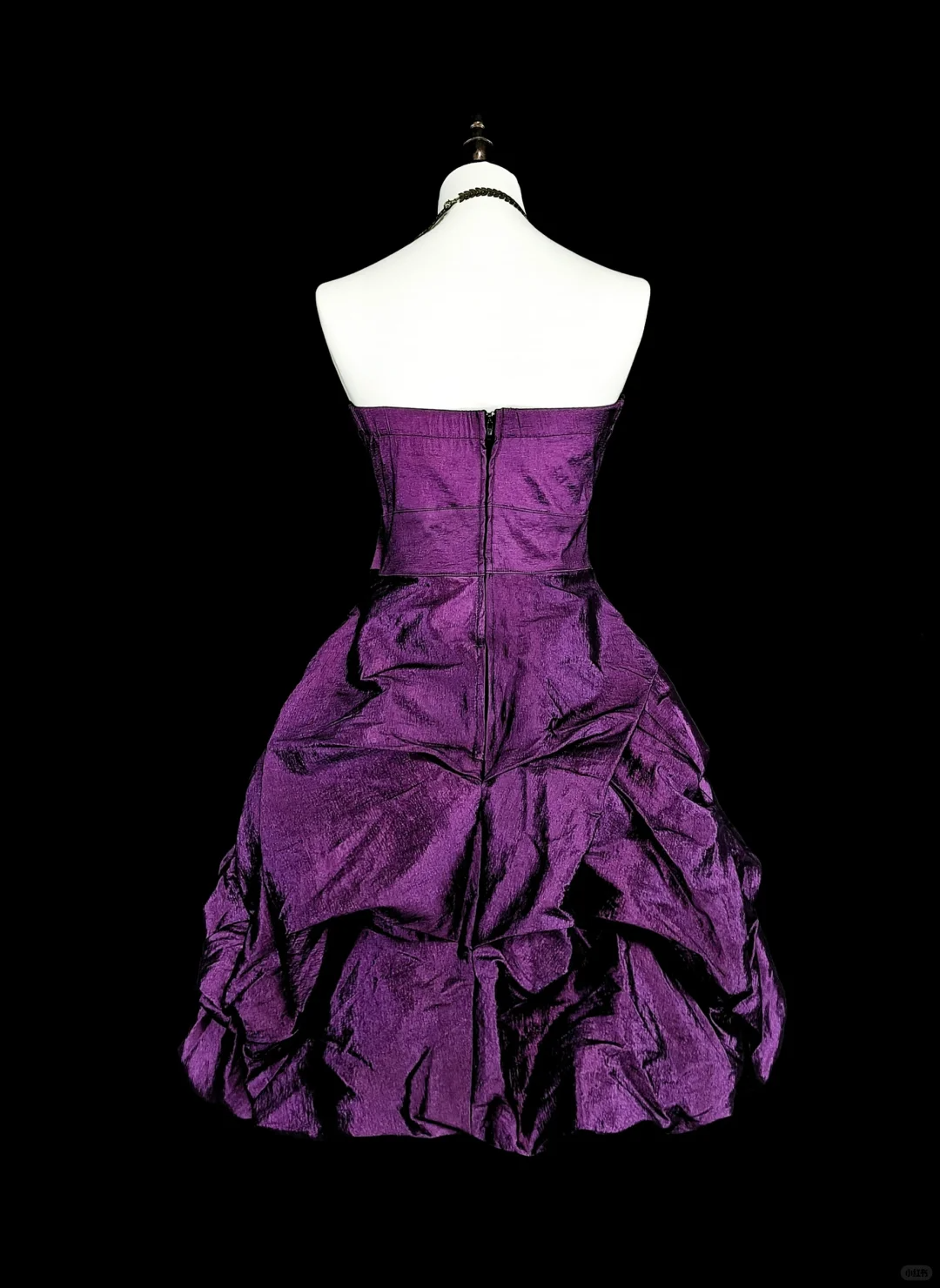 Elegant Purple Satin Pleated A Line Short Graduation Homecoming Dress,Sweetheart Neck Mini Birthday Dress SP3399