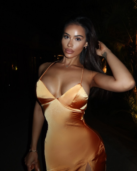 Simple Spaghetti Straps Orange A Line Satin prom Dress,Side Slit Party Evening Dress Y8547