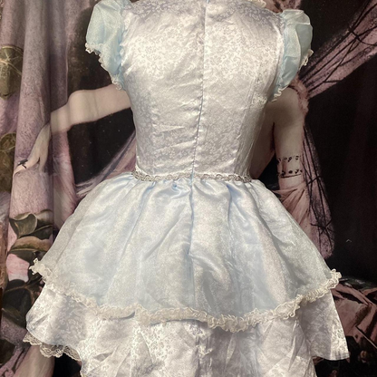 Cute Satin Lace Blue Short Graduation Homecoming Dress 18th Birthday Dress Y9885