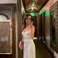 Simple White Spaghetti Straps Prom Dress,Summer Beach Dress Y7369