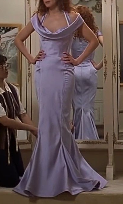 Vintage Purple Halter Satin Mermaid Evening Dress Long Prom Dress SP381