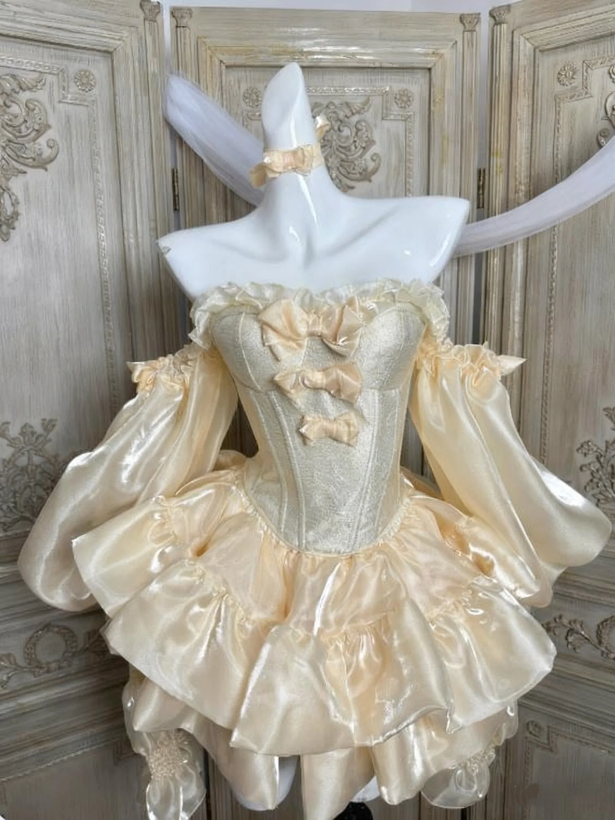 Sweet Yellow Short Homecoming Dress Off Shoulder Short Birthday Prom Dress SP3787