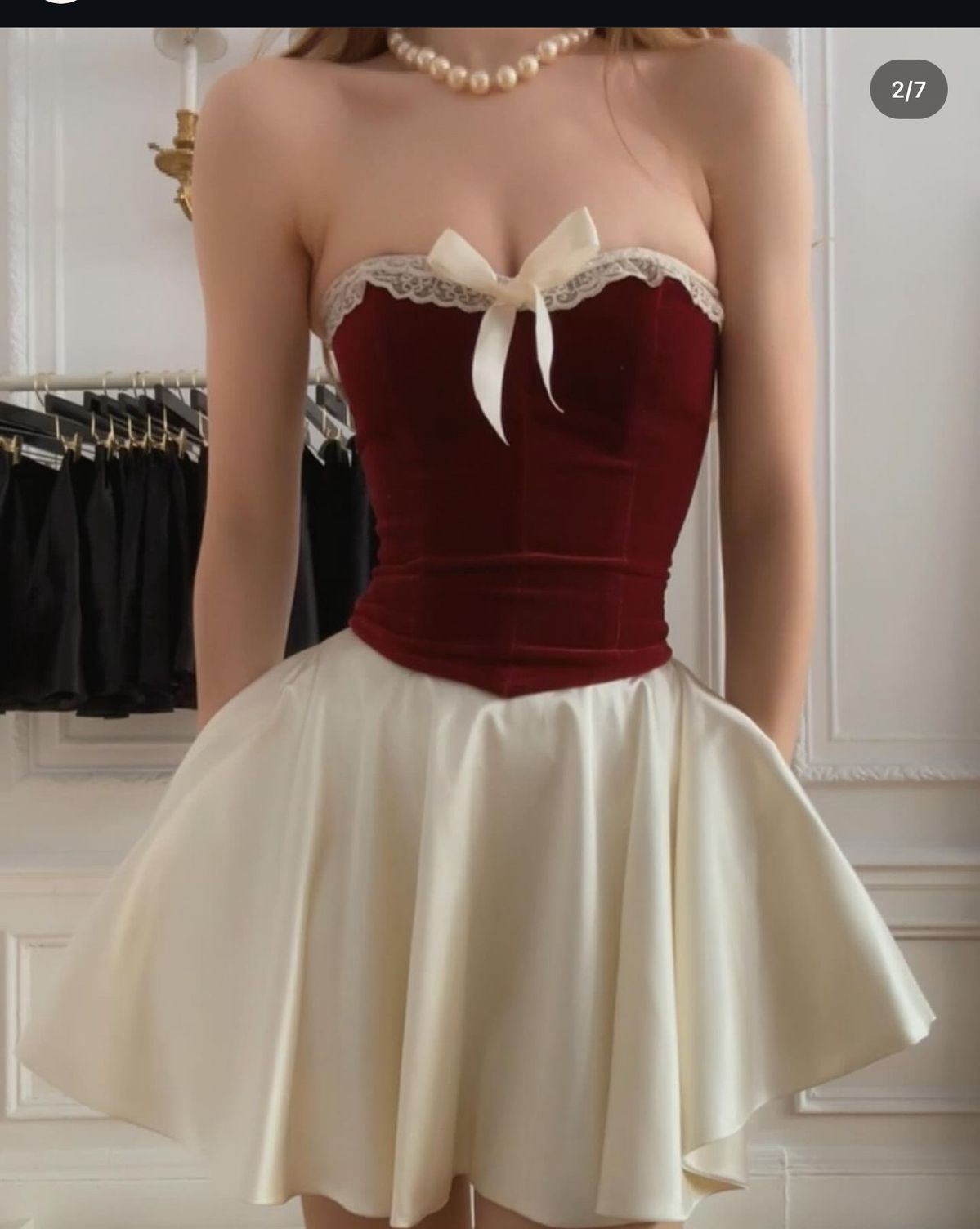 Cute Strapless Satin Velvet A Line Short Graduation Homecoming Dress 21st Birthday Outfits SP09