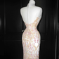 Classy Tulle Appliques Sequins Mermaid Prom Dress,Slit Formal Evening Dress Y8661