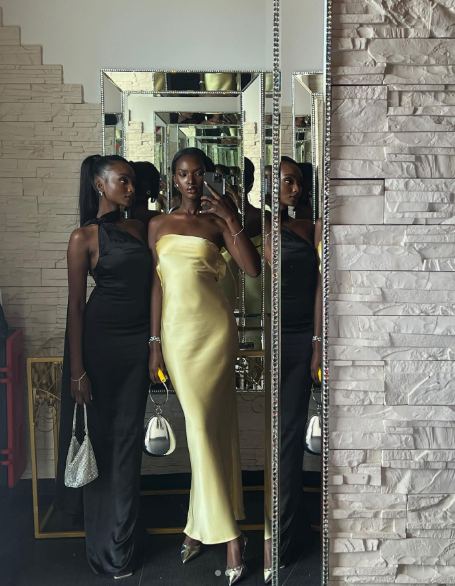 Stylish Satin Sleeveless Long Wedding Guest Dress Formal Evening Dress SP1197