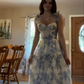 Special Floral Pattern Chiffon A-Line Prom Evening Dresses Y6721