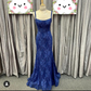 Elegant Royal Blue Mermaid Prom Dress,Charming Evening Gown Y3090