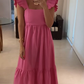 Elegant A-line Evening Dress,Satin Vacation Dresses Y7117