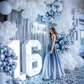 A-line Gradient Prom Dress,16th Birthday Party Gown Y7239
