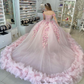 Pink Puffy Quinceanera Dress Ball Gown,Pink Sweet 16 Dress Y6053