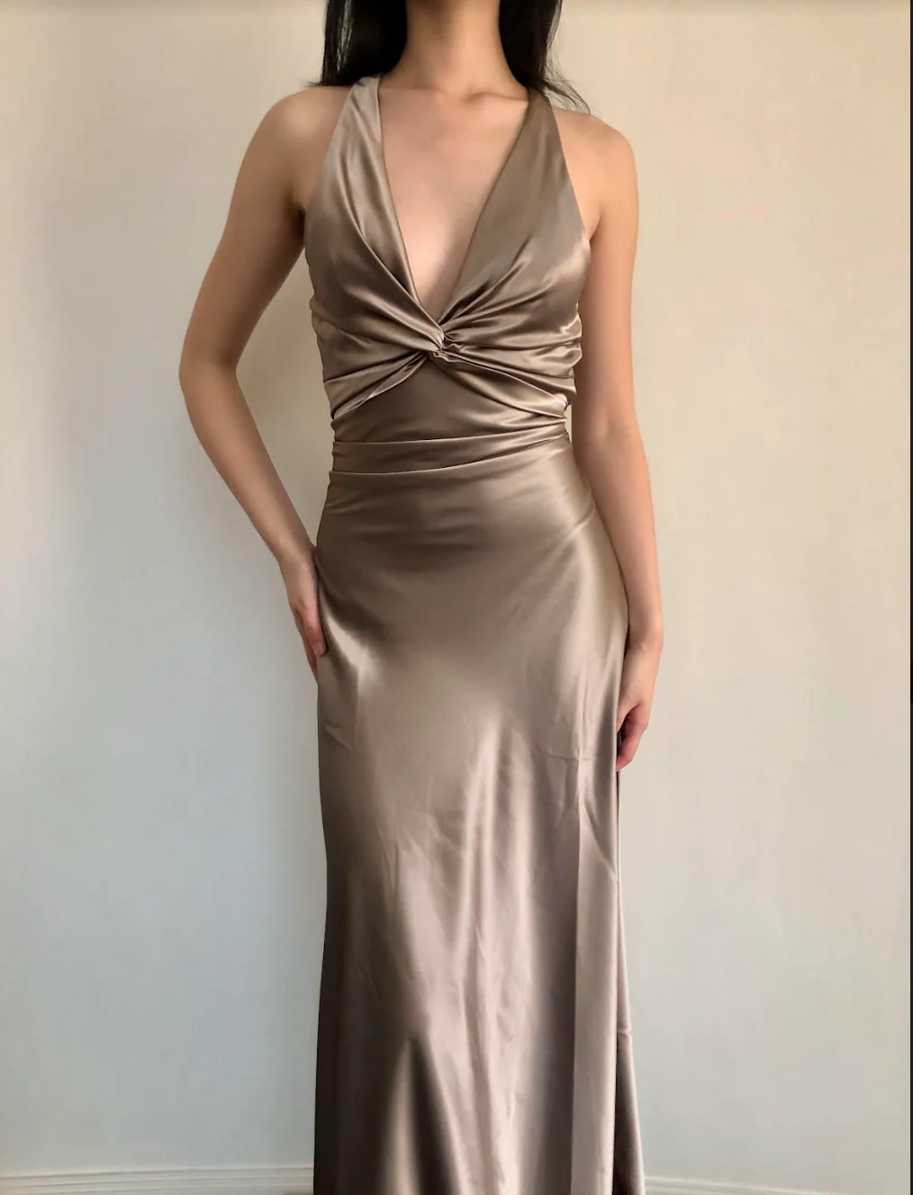 Charming V Neck Long Prom Dress,Chic Prom Gown Y7438