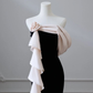 Elegant Satin Mermaid Train Formal Party Dress Prom Evening Dress Y6414