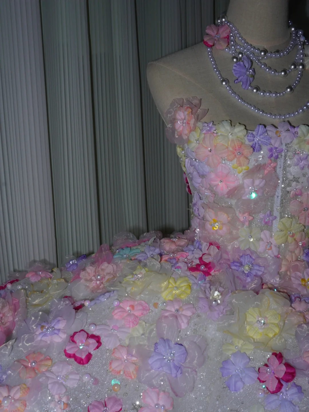 Pretty Strapless Tulle Colorful Floral Short Homecoming Dress Birthday Dress SP4222
