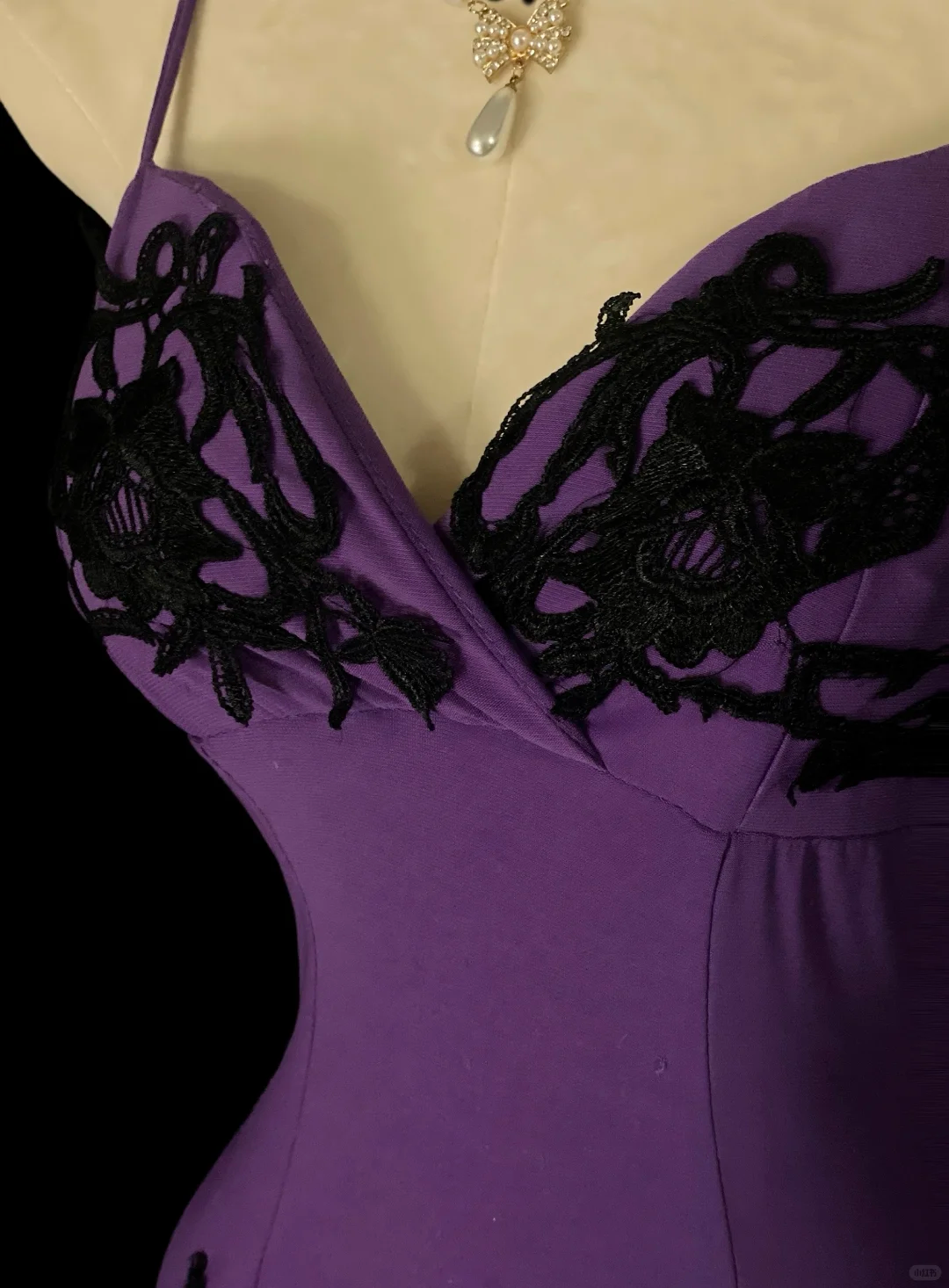 Vintage Spaghetti Straps Purple Satin Tulle Layered Mermaid Long Party Dress Evening Gown SP4067