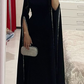 Charming Black Long Sleeves Prom Dress,Black Evening Dress Y7089