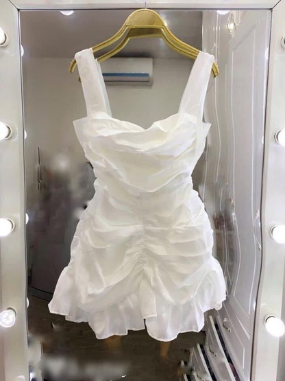 Chic White Homecoming Dress,White Party Dress Y2023