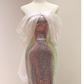 Charming Sequins Mermaid Evening Dress Shiny Long Prom Dress Y7687