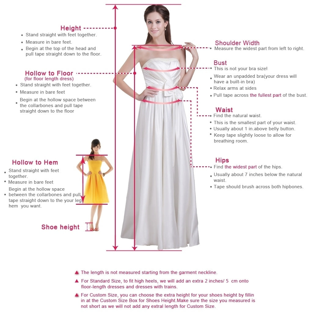A-line V Neck Prom Dress With Split S11798