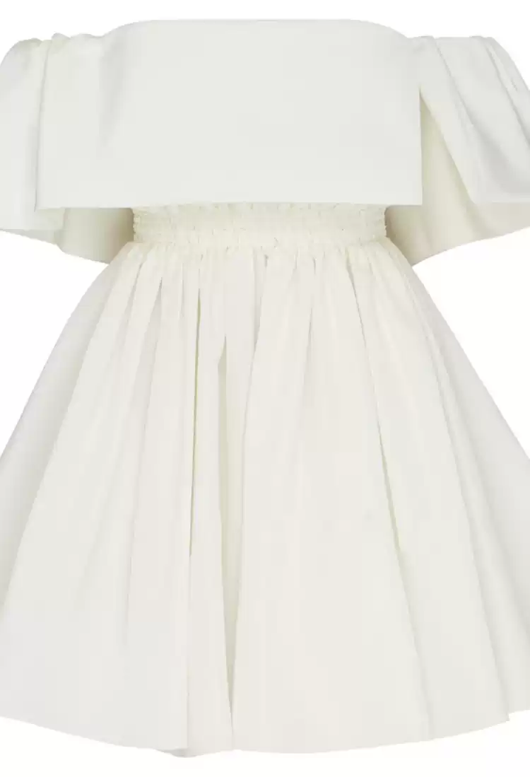 White Off the Shoulder Mini Homecoming Dresses,A-line Dresses  S4014