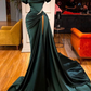 Elegant Stunning Off-the-Shoulder Mermaid Prom Dress Ruffles With Split  Y83
