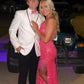 Spaghetti Straps Long Prom Dress With Lace-up Back Sequins Evening Dress Y35