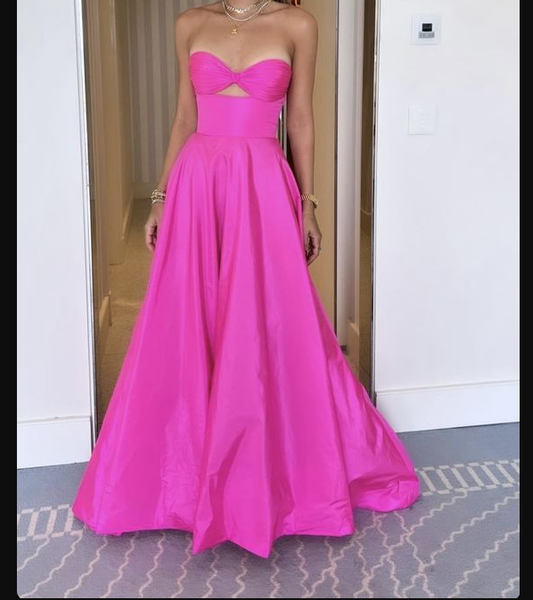 Elegant A-line Satin Prom Dress,Formal Gown Y1039