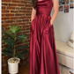 A-line Spaghetti Straps Prom Dress Generous Graduation Dress Y698