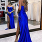 Sweetheart Neck Royal Blue Prom Dresses, Royal Blue Long Formal Evening Dresses Y378