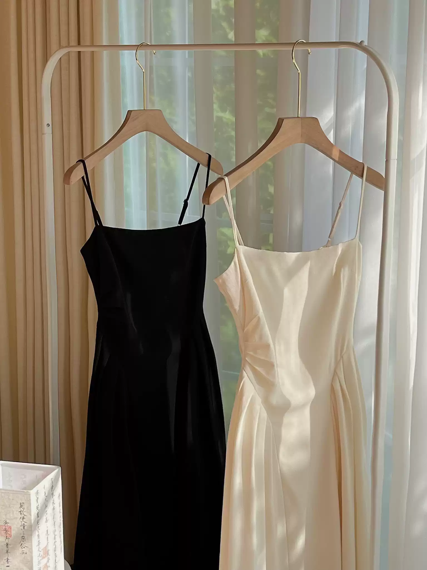 Fairy Dress White/Black A-line Prom Dress,Chic Design Y1370