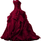 Burgundy Evening Gowns,Ball Gown Formal Dress,Evening Gowns For Teens Y1558