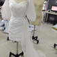 Short Puff Sleeve Wedding Dress Sweetheart Sparkly Modern Bridesmaid Dresses for Party Outfit Dress Y1208