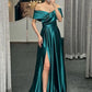 Glamorous Off The Shoulder Prom Dress With Split Ruffles Y165