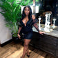 21th Birthday Outfit Dress For Black Girls,Short Homecoming Dress,Deep V Neck  Y1398
