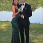 Green Long Mermaid Prom Dresses Formal Evening Gowns Y1566