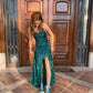 New arrive green prom dress Evening Gown Long Prom Dresses Y1567