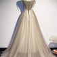 Stylish tulle long prom dress A line evening dress s108