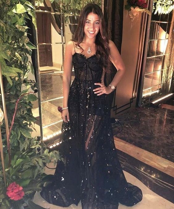 Black Fashion new prom dress party dress evening dress Y1607