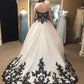 Unique black lace prom dresses S19263