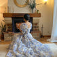 Vintage A-line Print Floral Prom Dress,Chic Summer Holiday Dress Y1749